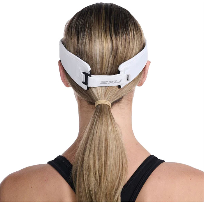 2024 2XU Run Visor UQ5686f - White